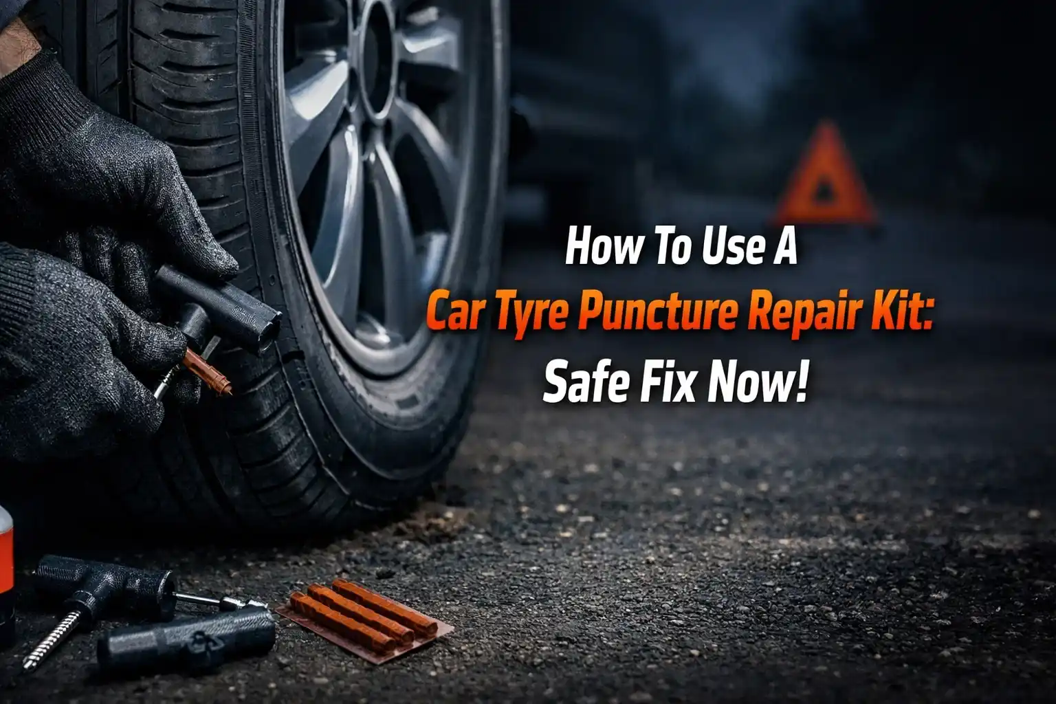 How To Use A Car Tyre Puncture Repair Kit